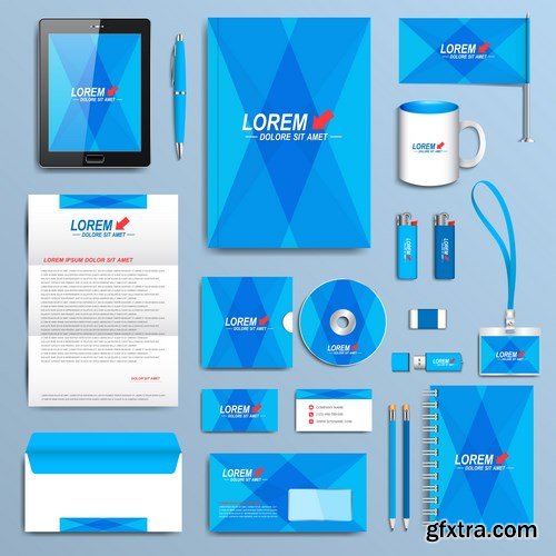 Modern Set of Brochures , Flyer, Booklet, Cover or Annual Report - 25xEPS