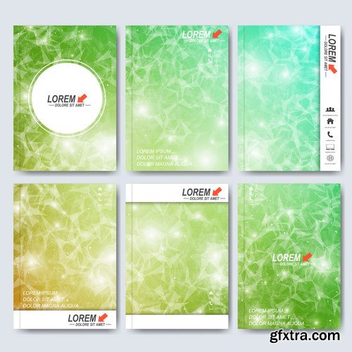 Modern Set of Brochures , Flyer, Booklet, Cover or Annual Report - 25xEPS