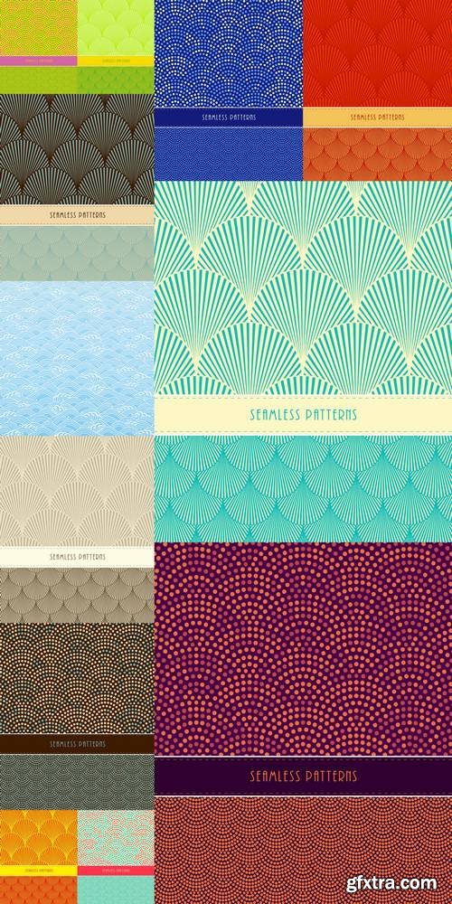 Japanese Style Seamless Patterns