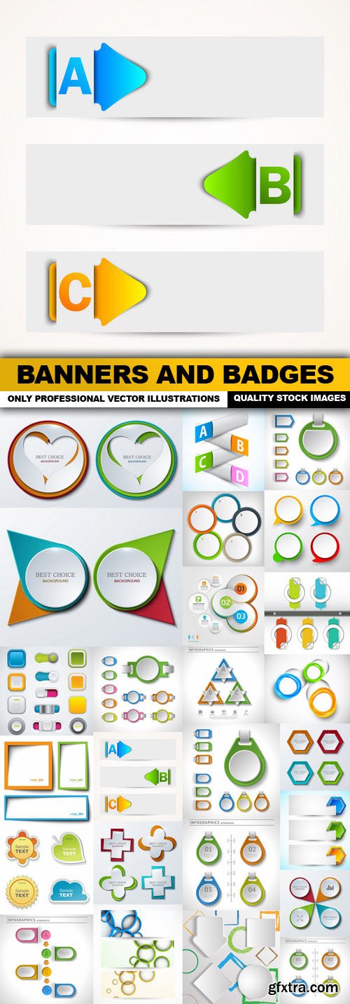 Banners And Badges - 25 Vectors