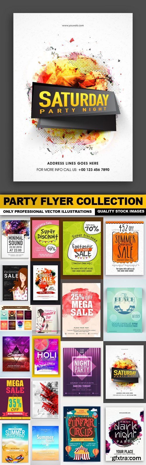 Party Flyer Collection - 20 Vector