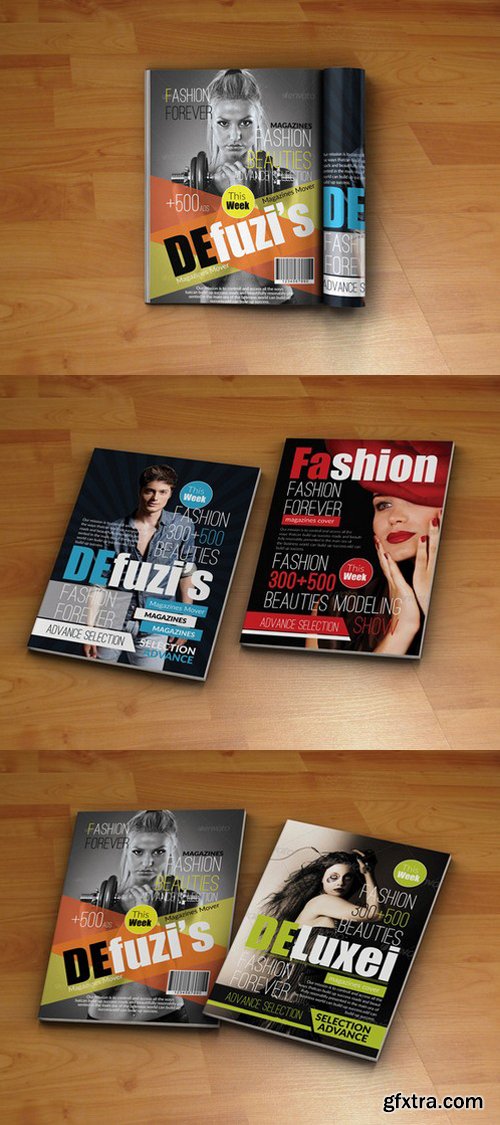 CM - Four Magazine Covers Template 222332