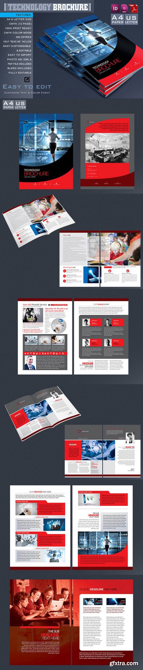 CM - Technology Brochure Catalog Template 664173