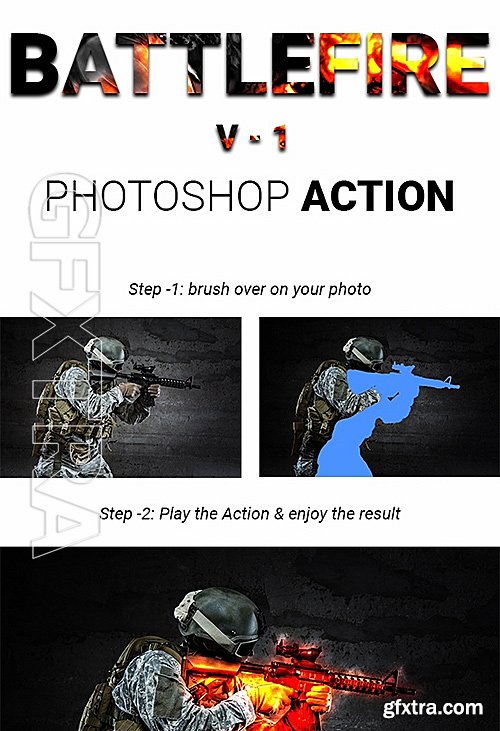 GraphicRiver - Battlefire -1 Game Fire Effect Photoshop Actions 15902401