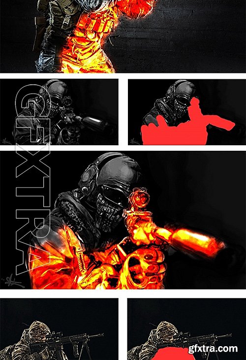 GraphicRiver - Battlefire -1 Game Fire Effect Photoshop Actions 15902401