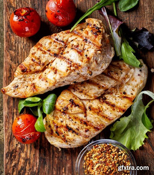 Grilled chicken-5xJPEGs