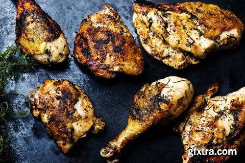 Grilled chicken-5xJPEGs