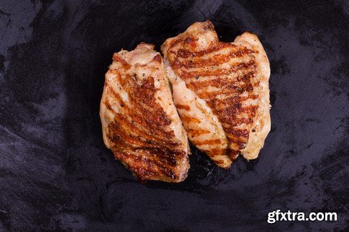 Grilled chicken-5xJPEGs