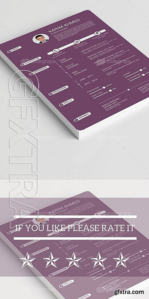 Creative Resume with Cover Letter 6329