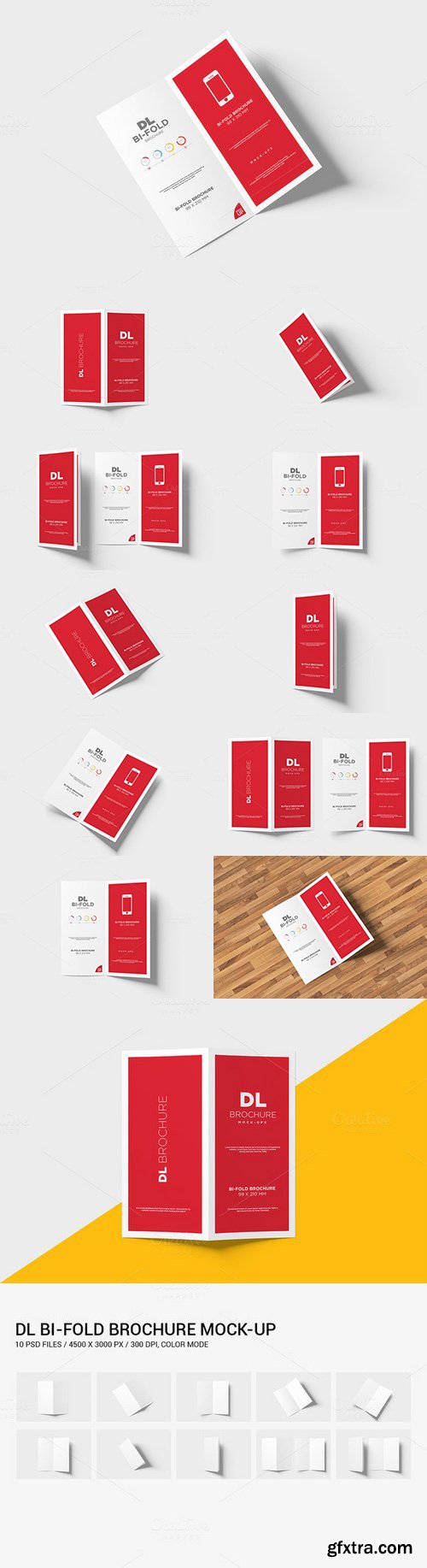 CM - DL Bi-fold Brochure Mock-Up 654879