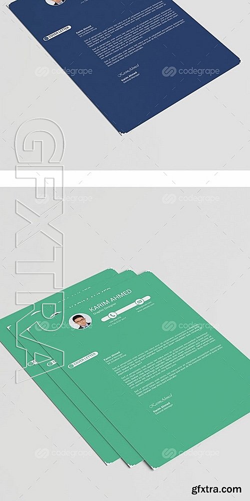 Creative Resume with Cover Letter 6329