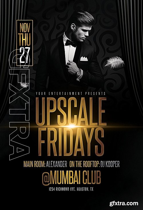 Upscale Fridays Flyer