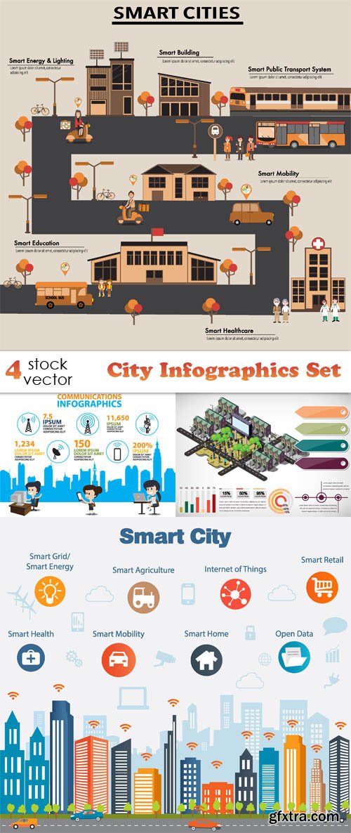 Vectors - City Infographics Set