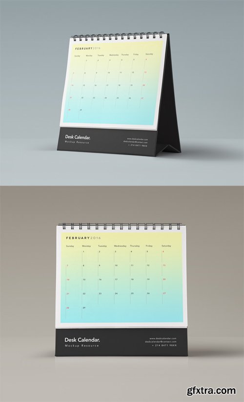 Desk Calendar Mockup