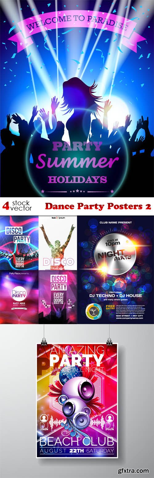 Vectors - Dance Party Posters 2