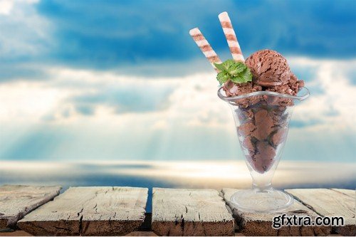 Backgrounds with ice cream-8xJPEGs