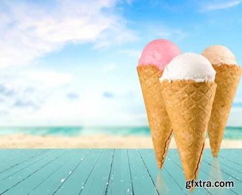 Backgrounds with ice cream-8xJPEGs