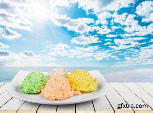 Backgrounds with ice cream-8xJPEGs