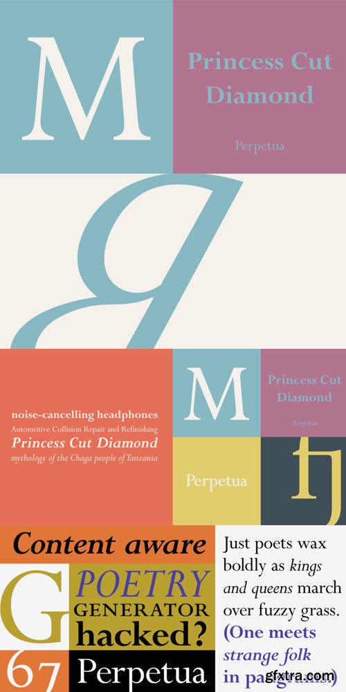 Perpetua Font Family $118