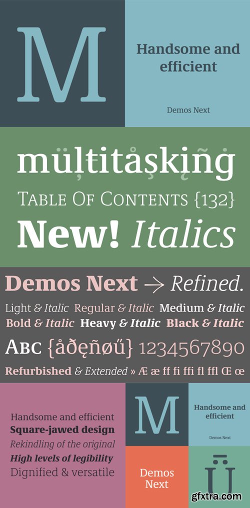 Demos Next Font Family $399