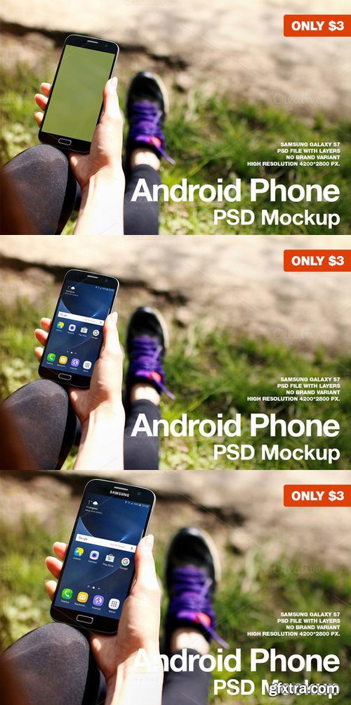 CM - Android Phone Sport PSD Mockup 665338