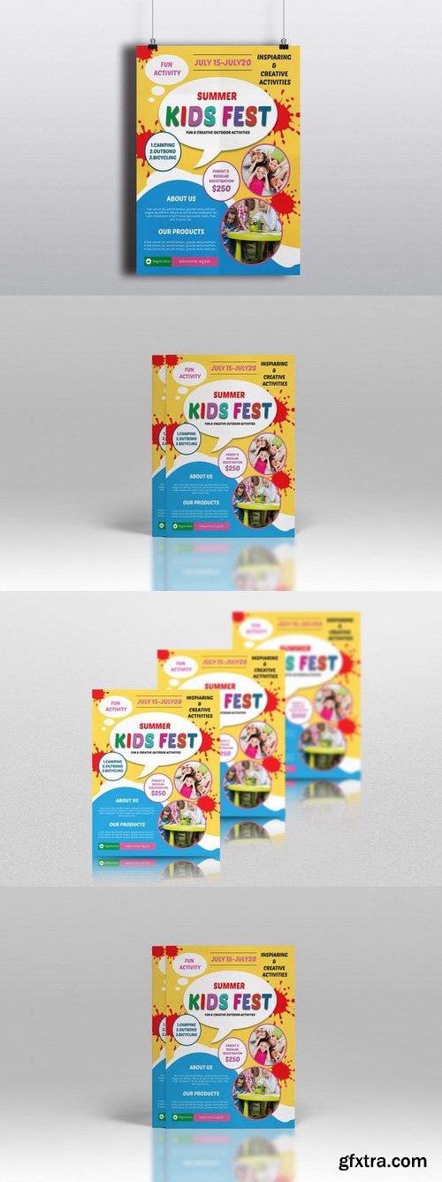 CM - Kids Summer Camp Flyers-V263 656645