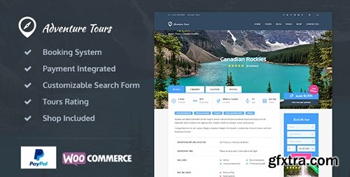 ThemeForest - Adventure Tours v2.2.2 - WordPress Tour Travel Theme - 12781942