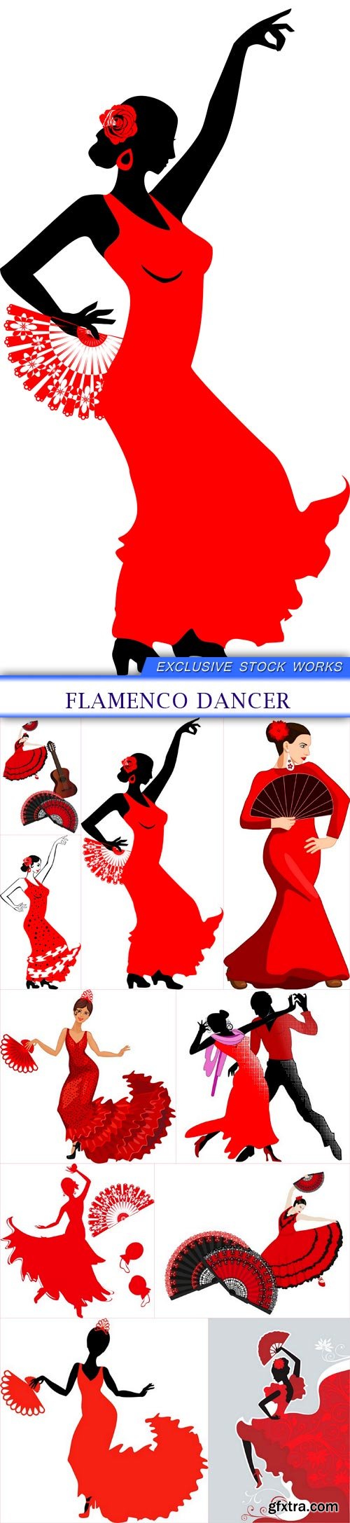 Flamenco dancer 10X EPS