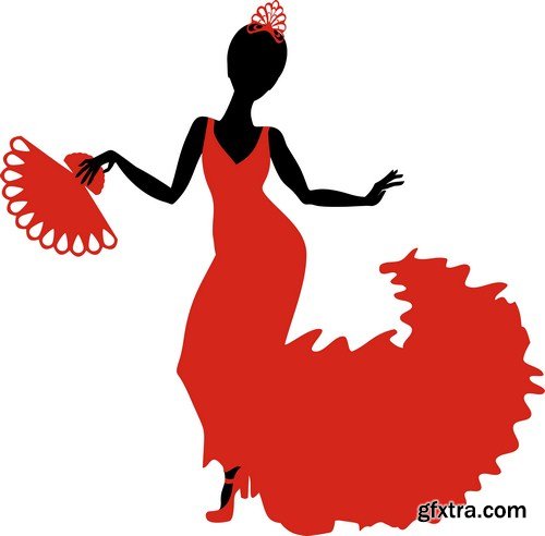 Flamenco dancer 10X EPS