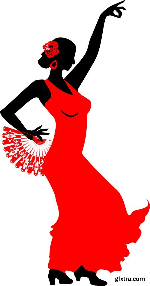 Flamenco dancer 10X EPS