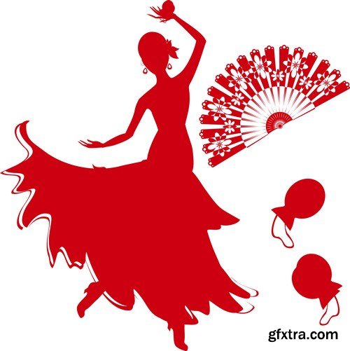 Flamenco dancer 10X EPS