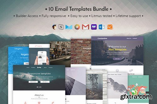 CM - 10 Email templates bundle + Builder 655238