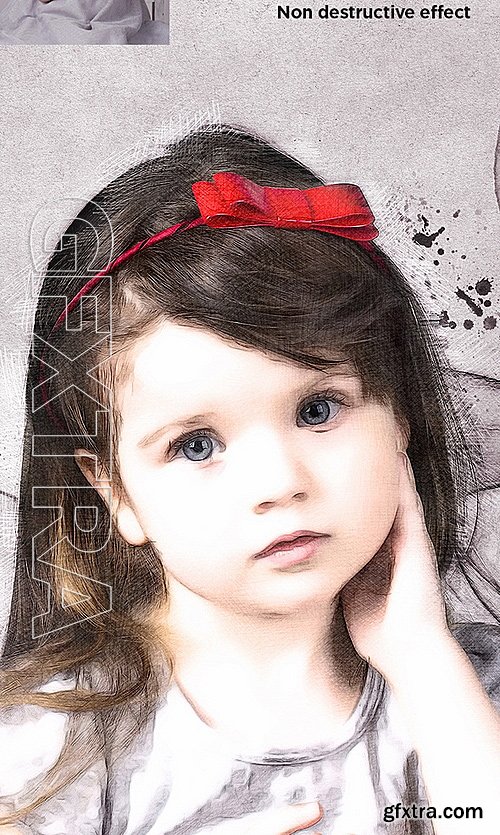 GraphicRiver - Rough Pencil Sketch Photoshop Action 15800762