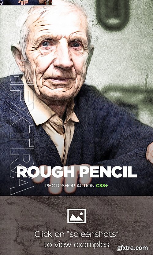 GraphicRiver - Rough Pencil Sketch Photoshop Action 15800762