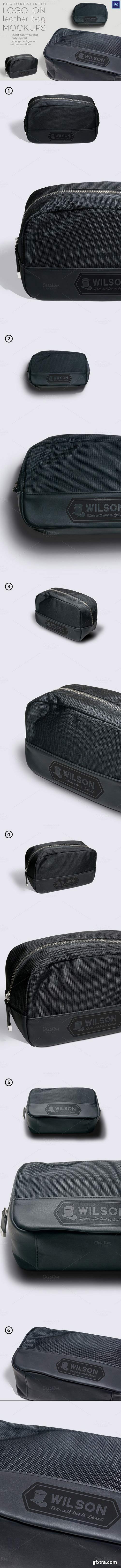 CM - Logo on leather bag mockups 664577