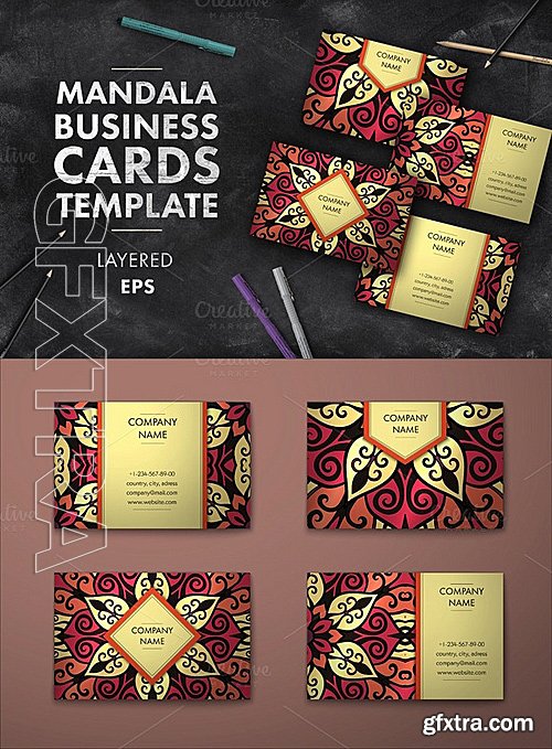 CM - Mandala business card 008 660021