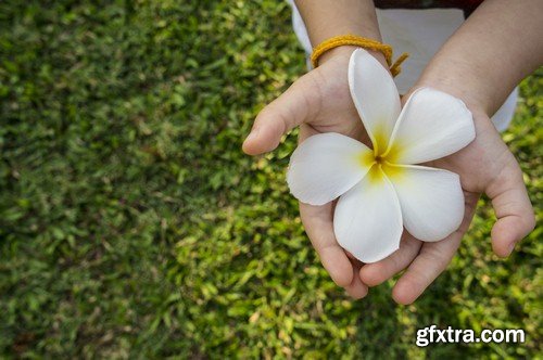 Flower in hand-8xJPEGs