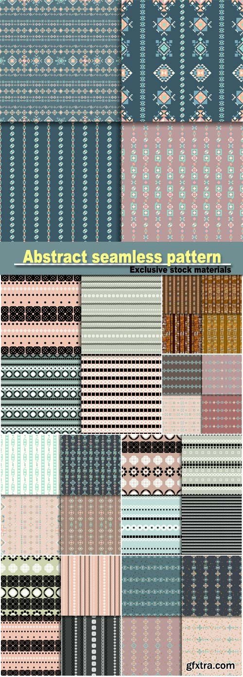 Abstract seamless pattern set