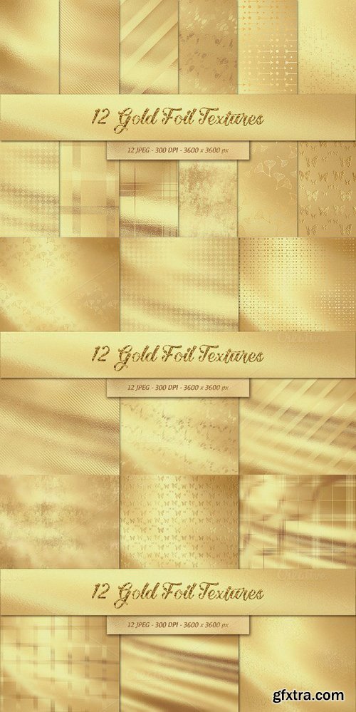 CM - 12 Gold Foil Textures 411787