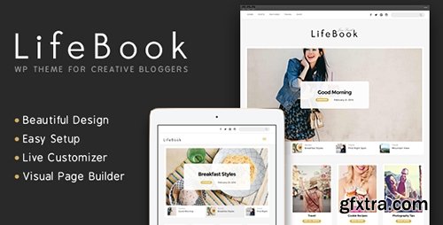 ThemeForest - Lifebook v1.0.1 - Creative WordPress Blog Theme - 13443393