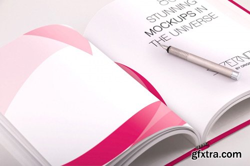 Hardcover Standard Portrait Book PSD Mockup 03