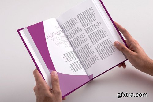 Hardcover Trade Book PSD Mockup 04