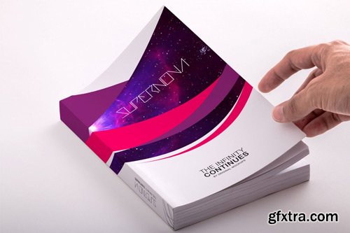 Softcover Trade Book PSD Mockup 01