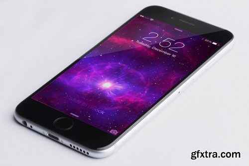 Iphone 6 Spacegray PSD Mockup 01