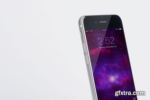 Iphone 6 Spacegray PSD Mockup 04