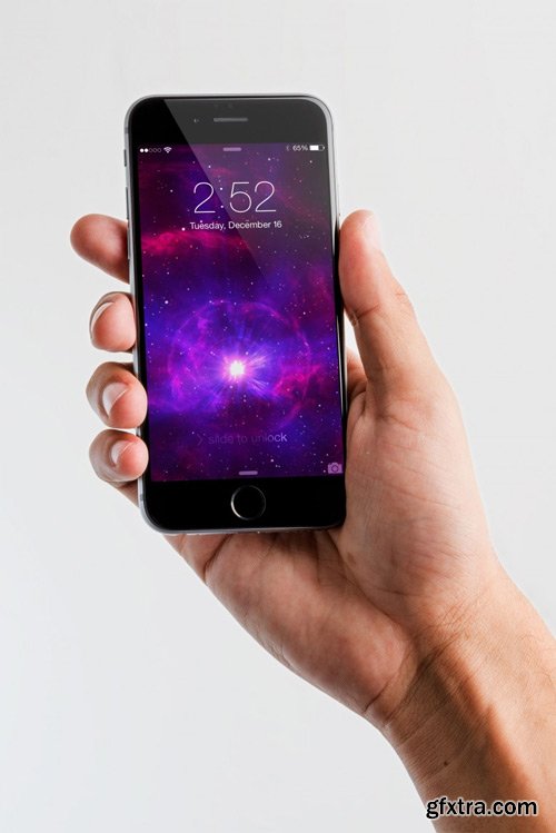 Iphone 6 Spacegray PSD Mockup 05