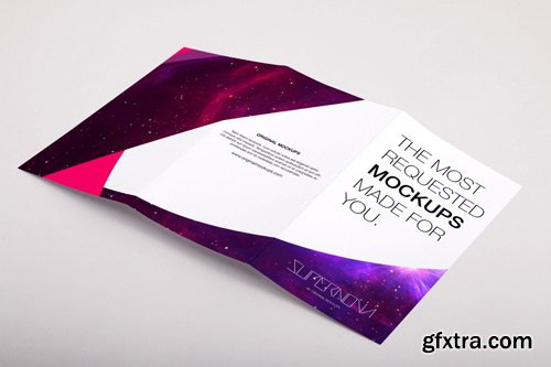 Legal Trifold Brochure PSD Mockup 04