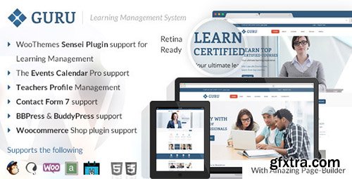 ThemeForest - Guru v2.5 - Learning Management WordPress Theme - 7807232