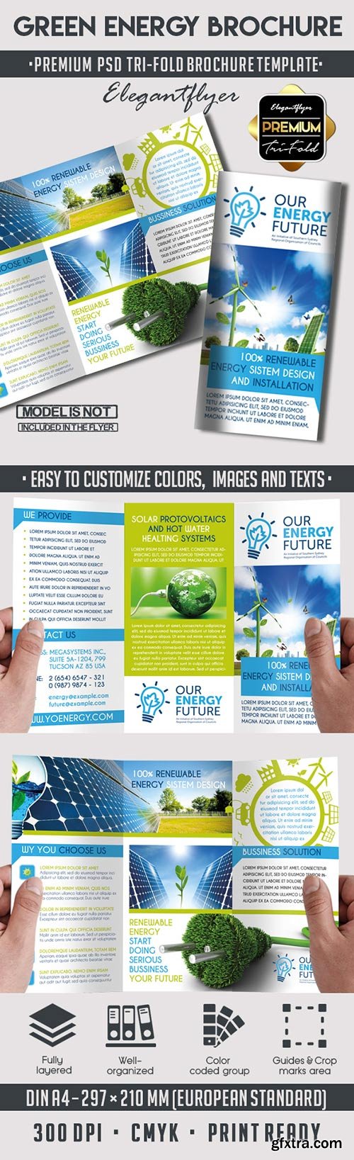 Green Energy – Premium Tri-Fold PSD Brochure Template