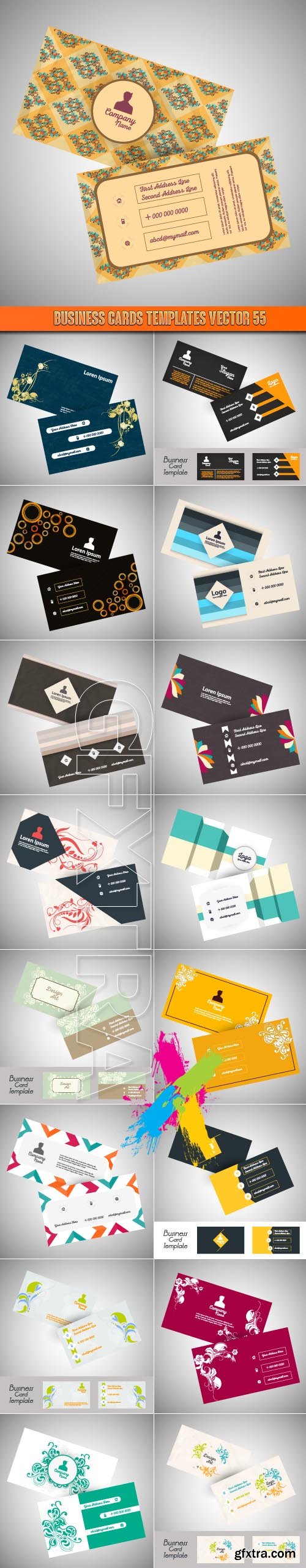 Business Cards Templates vector 55